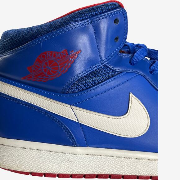 Nike Air Jordan 1 Flight 3 Blue Red White Mens Size 13 Basketball Shoes 2012 - Picture 2 of 12